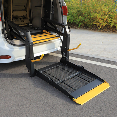 Car mounted wheelchair lift