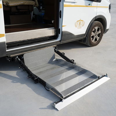 Hidden lift, lifting platform, large vehicle for elderly and disabled people to get on and off